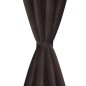 vidaXL Tende Oscuranti 2 pz con Anelli in Metallo 135 x 245 cm vidaXL Tende Oscuranti 2 pz con Anelli in Metallo 135 x 245 cm