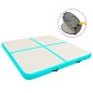 vidaXL Tappetino Ginnastica Gonfiabile e Pompa 200x200x15cm PVC Verde vidaXL Tappetino Ginnastica Gonfiabile e Pompa 200x200x15cm PVC Verde