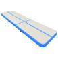 vidaXL Tappetino Ginnastica Gonfiabile con Pompa 800x100x20cm PVC Blu