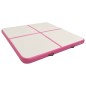 vidaXL Tappetino Ginnastica Gonfiabile con Pompa 200x200x15cm PVC Rosa vidaXL Tappetino Ginnastica Gonfiabile con Pompa 200x200x15cm PVC Rosa