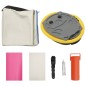 vidaXL Tappetino Ginnastica Gonfiabile con Pompa 200x200x15cm PVC Rosa vidaXL Tappetino Ginnastica Gonfiabile con Pompa 200x200x15cm PVC Rosa