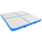 vidaXL Tappetino Ginnastica Gonfiabile con Pompa 200x200x15cm PVC Blu vidaXL Tappetino Ginnastica Gonfiabile con Pompa 200x200x15cm PVC Blu