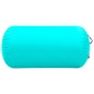 vidaXL Rotolo da Ginnastica Gonfiabile con Pompa 120x90cm in PVC Verde