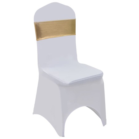 vidaXL Nastri Ornamentali per Sedie 25 pz con Fibbia Diamantata Oro