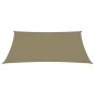 vidaXL Parasole a Vela Oxford Rettangolare 6x8 m Beige vidaXL Parasole a Vela Oxford Rettangolare 6x8 m Beige
