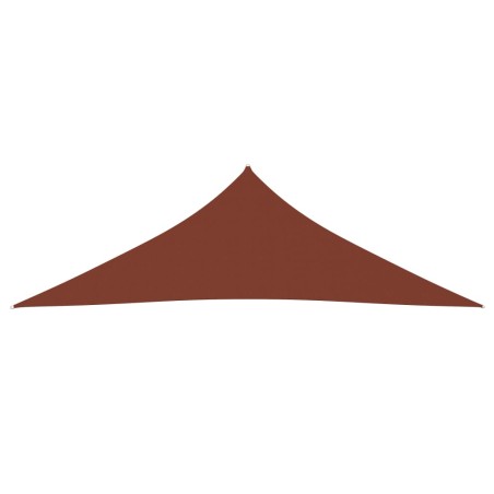 vidaXL Parasole a Vela Oxford Triangolare 2,5x2,5x3,5 m Terracotta