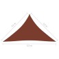 vidaXL Parasole a Vela Oxford Triangolare 2,5x2,5x3,5 m Terracotta vidaXL Parasole a Vela Oxford Triangolare 2,5x2,5x3,5 m Terracotta