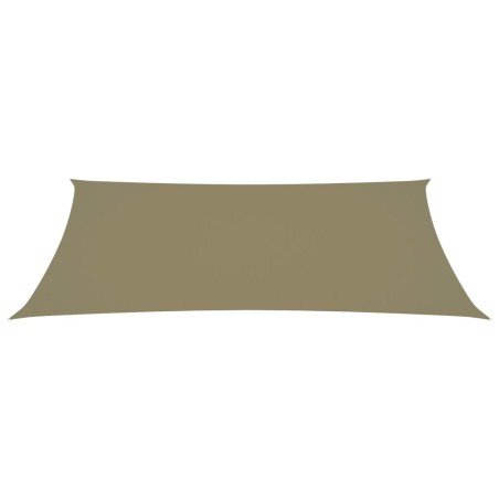 vidaXL Parasole a Vela Oxford Rettangolare 2x5 m Beige