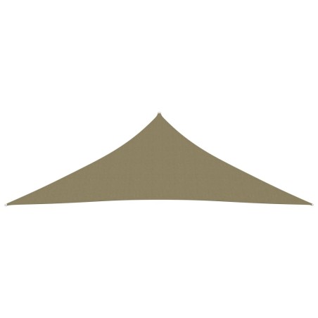 vidaXL Parasole a Vela Oxford Triangolare 4x4x5,8 m Beige