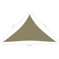 vidaXL Parasole a Vela Oxford Triangolare 4x4x5,8 m Beige vidaXL Parasole a Vela Oxford Triangolare 4x4x5,8 m Beige