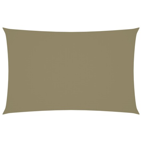 vidaXL Parasole a Vela Oxford Rettangolare 5x8 m Beige