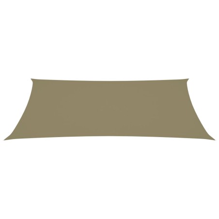 vidaXL Parasole a Vela Oxford Rettangolare 5x8 m Beige