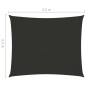 vidaXL Parasole a Vela Oxford Rettangolare 2,5x3,5 m Antracite vidaXL Parasole a Vela Oxford Rettangolare 2,5x3,5 m Antracite