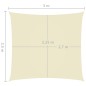 vidaXL Parasole a Vela Oxford Rettangolare 2,5x3 m Crema vidaXL Parasole a Vela Oxford Rettangolare 2,5x3 m Crema