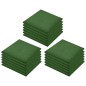 Piastrelle Anticaduta 18 pz in Gomma 50x50x3 cm Verde