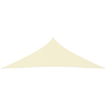vidaXL Parasole a Vela Oxford Triangolare 2,5x2,5x3,5 m Crema