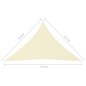 vidaXL Parasole a Vela Oxford Triangolare 2,5x2,5x3,5 m Crema vidaXL Parasole a Vela Oxford Triangolare 2,5x2,5x3,5 m Crema
