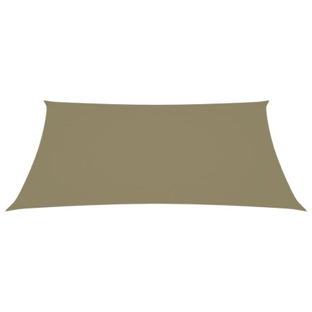 vidaXL Parasole a Vela Oxford Rettangolare 3x5 m Beige