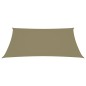 vidaXL Parasole a Vela Oxford Rettangolare 3x5 m Beige vidaXL Parasole a Vela Oxford Rettangolare 3x5 m Beige