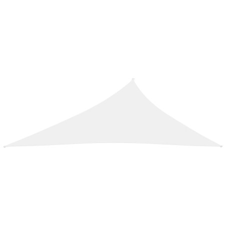 vidaXL Parasole a Vela Oxford Triangolare 4x5x6,4 m Bianco