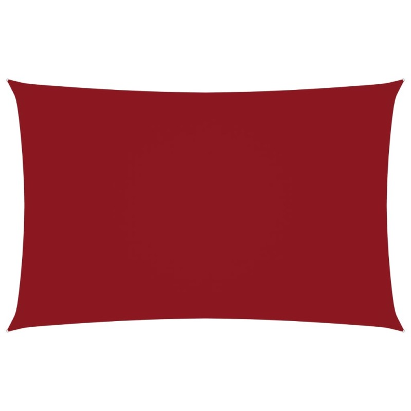 vidaXL Parasole a Vela Oxford Rettangolare 2x4,5 m Rosso vidaXL Parasole a Vela Oxford Rettangolare 2x4,5 m Rosso