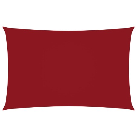 vidaXL Parasole a Vela Oxford Rettangolare 2x4,5 m Rosso