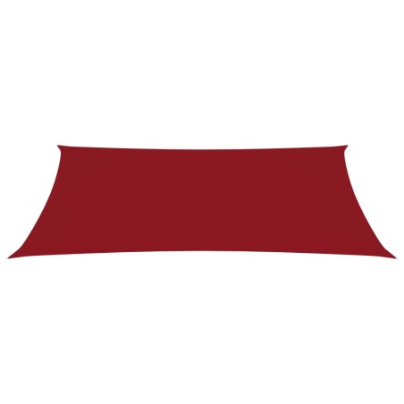 vidaXL Parasole a Vela Oxford Rettangolare 2x4,5 m Rosso