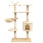 Albero per Gatti con Tiragraffi Sisal 125 cm Beige Albero per Gatti con Tiragraffi Sisal 125 cm Beige