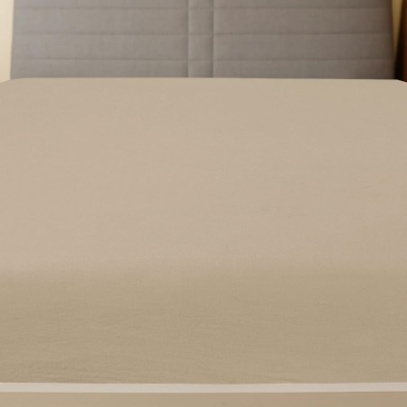 vidaXL Lenzuolo con Angoli Jersey Tortora 90x200 cm Cotone