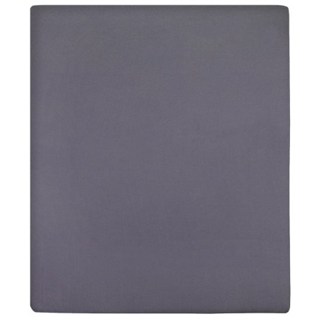 vidaXL Lenzuola con Angoli Jersey 2 pz Antracite 180x200 cm Cotone