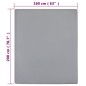 vidaXL Lenzuola con Angoli Jersey 2pz Grigio 160x200 cm Cotone vidaXL Lenzuola con Angoli Jersey 2pz Grigio 160x200 cm Cotone