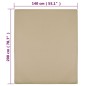 vidaXL Lenzuola con Angoli Jersey 2pz Tortora 140x200 cm Cotone vidaXL Lenzuola con Angoli Jersey 2pz Tortora 140x200 cm Cotone