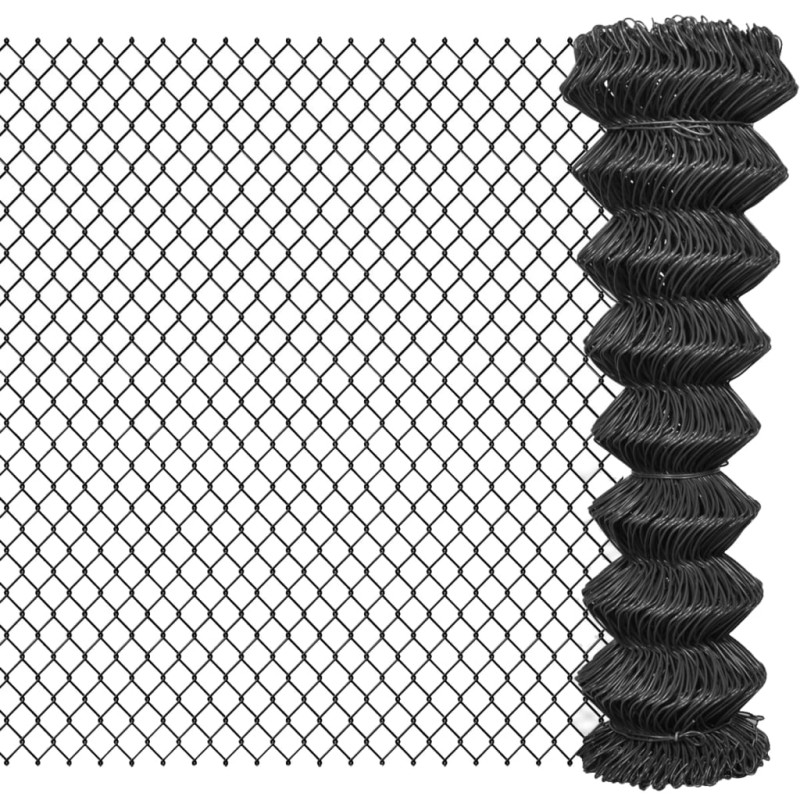 vidaXL Recinzione in Rete in Acciaio 25x1,5 m Grigio vidaXL Recinzione in Rete in Acciaio 25x1,5 m Grigio