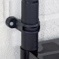 Scaffale a 4 Ripiani Nero 244x30,5x130 cm in Plastica Scaffale a 4 Ripiani Nero 244x30,5x130 cm in Plastica