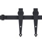 vidaXL Kit Mini Anta Scorrevole Armadio in Acciaio al Carbonio 183 cm vidaXL Kit Mini Anta Scorrevole Armadio in Acciaio al Carbonio 183 cm