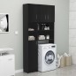 Set Mobili per Lavatrice Nero in Truciolato Set Mobili per Lavatrice Nero in Truciolato