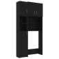 Set Mobili per Lavatrice Nero in Truciolato Set Mobili per Lavatrice Nero in Truciolato