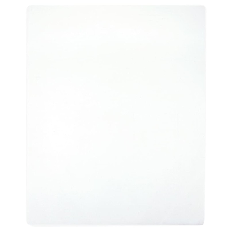 vidaXL Lenzuolo con Angoli Jersey Bianco 100x200 cm Cotone vidaXL Lenzuolo con Angoli Jersey Bianco 100x200 cm Cotone