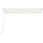 Tenda da Sole Retrattile Manuale con LED 400x350 cm Crema Tenda da Sole Retrattile Manuale con LED 400x350 cm Crema