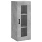 vidaXL Credenza Grigio Cemento 34,5x34x180 cm in Legno Multistrato vidaXL Credenza Grigio Cemento 34,5x34x180 cm in Legno Multistrato