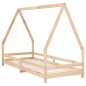 vidaXL Giroletto per Bambini 80x200 cm in Legno Massello di Pino vidaXL Giroletto per Bambini 80x200 cm in Legno Massello di Pino