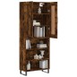vidaXL Credenza Rovere Fumo 69,5x34x180 cm in Legno Multistrato vidaXL Credenza Rovere Fumo 69,5x34x180 cm in Legno Multistrato