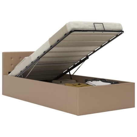 vidaXL Giroletto Idraulico Cappuccino in Similpelle 90x200cm