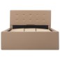 vidaXL Giroletto Idraulico Cappuccino in Similpelle 90x200cm