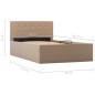 vidaXL Giroletto Idraulico Cappuccino in Similpelle 90x200cm