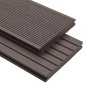 vidaXL Pavimento Esterni WPC Pieno Accessori 10m² 2,2m Marrone Scuro vidaXL Pavimento Esterni WPC Pieno Accessori 10m² 2,2m Marrone Scuro