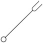 Braciere con Attizzatoio 64 cm XXL in Acciaio Braciere con Attizzatoio 64 cm XXL in Acciaio