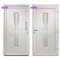 vidaXL Porta di Ingresso Bianca 88x200 cm vidaXL Porta di Ingresso Bianca 88x200 cm