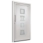 vidaXL Porta di Ingresso Bianca 98x190 cm vidaXL Porta di Ingresso Bianca 98x190 cm