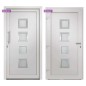 vidaXL Porta di Ingresso Bianca 98x190 cm vidaXL Porta di Ingresso Bianca 98x190 cm